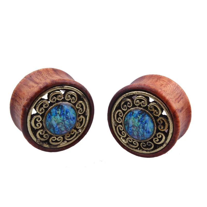 ROSEWOOD Timber Ear Tapers Piercing Plugs Tunnels Jewellery Stretchers TA10